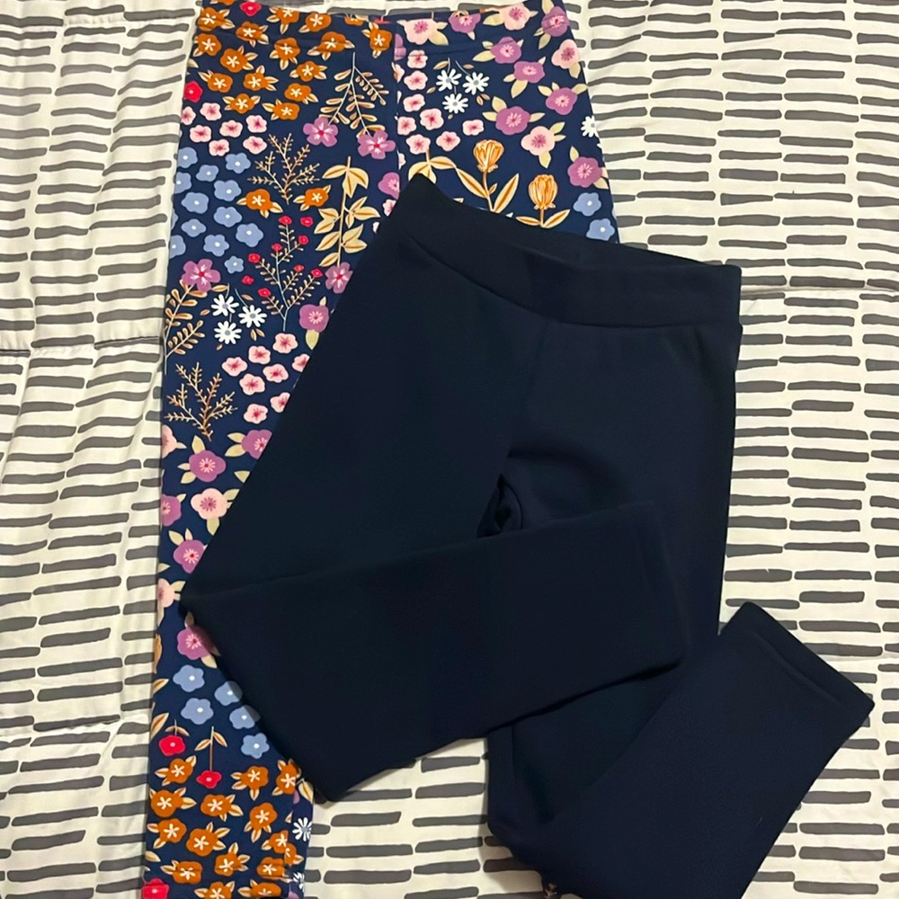 Fleece cozy girls leggins size 6-6x